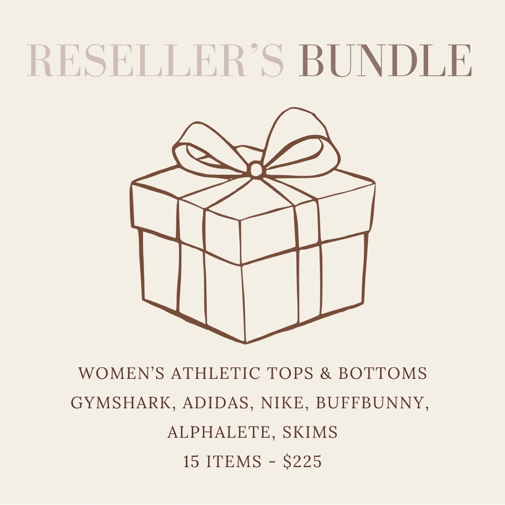 women’s athletic wear tops & bottoms reseller’s lot bundle - 15 items